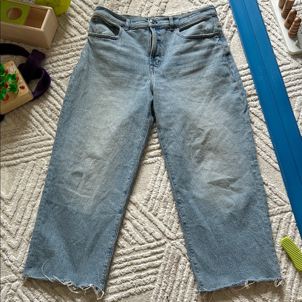 Madewell the perfect vintage Women's Wide Leg crop Jeans